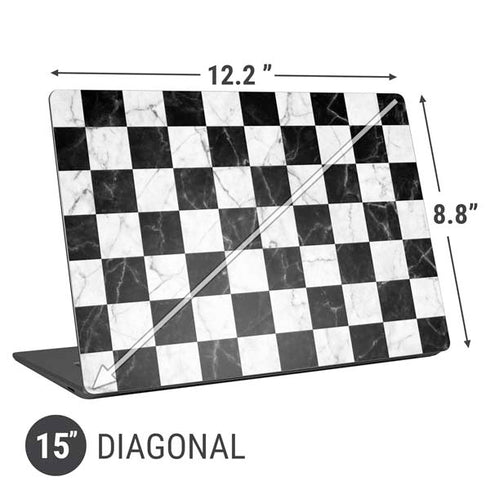 Checkered Marble Universal Laptop 15in (12.2 x 8.8in) Skin